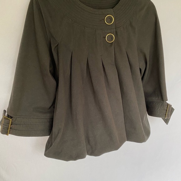 Forever 21 Grey bubble hem overcoat - Picture 2 of 8